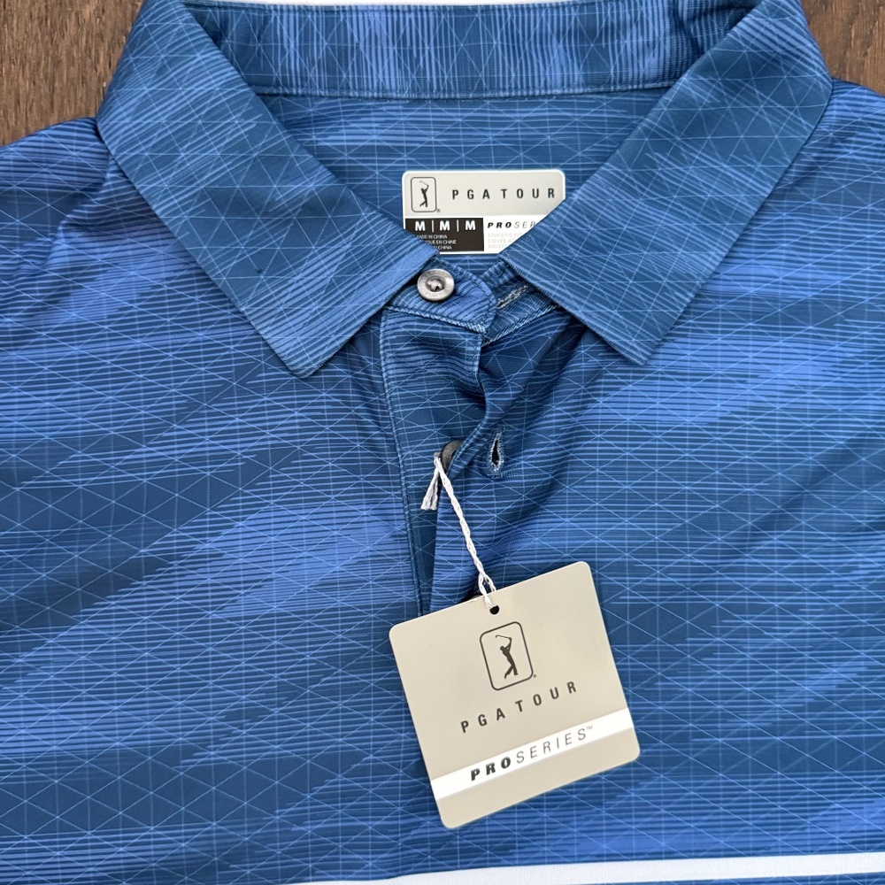 MENS PGA TOUR PRO SERIES POLO SIZE MEDIUM - Picture 3 of 6